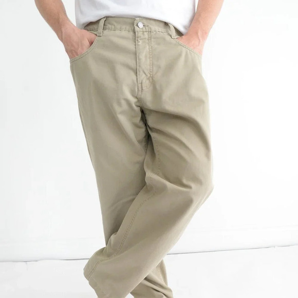 Vintage 90's Guess U.S.A. Chinos Canada made 100% Cotton Tan Chino Pants Size 36 - Picture 2 of 12